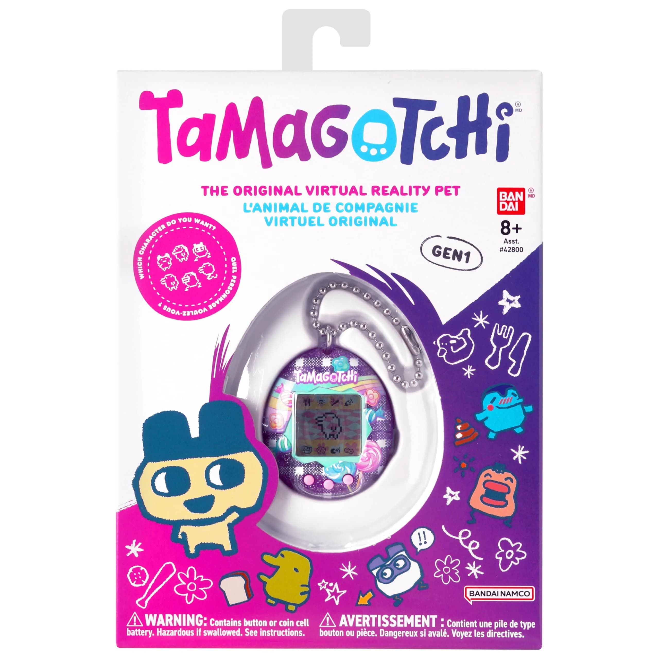 Tamagotchi Original Tama Candy Electronic Pet | Ages 8+ with CR2032 Battery Included - view 4