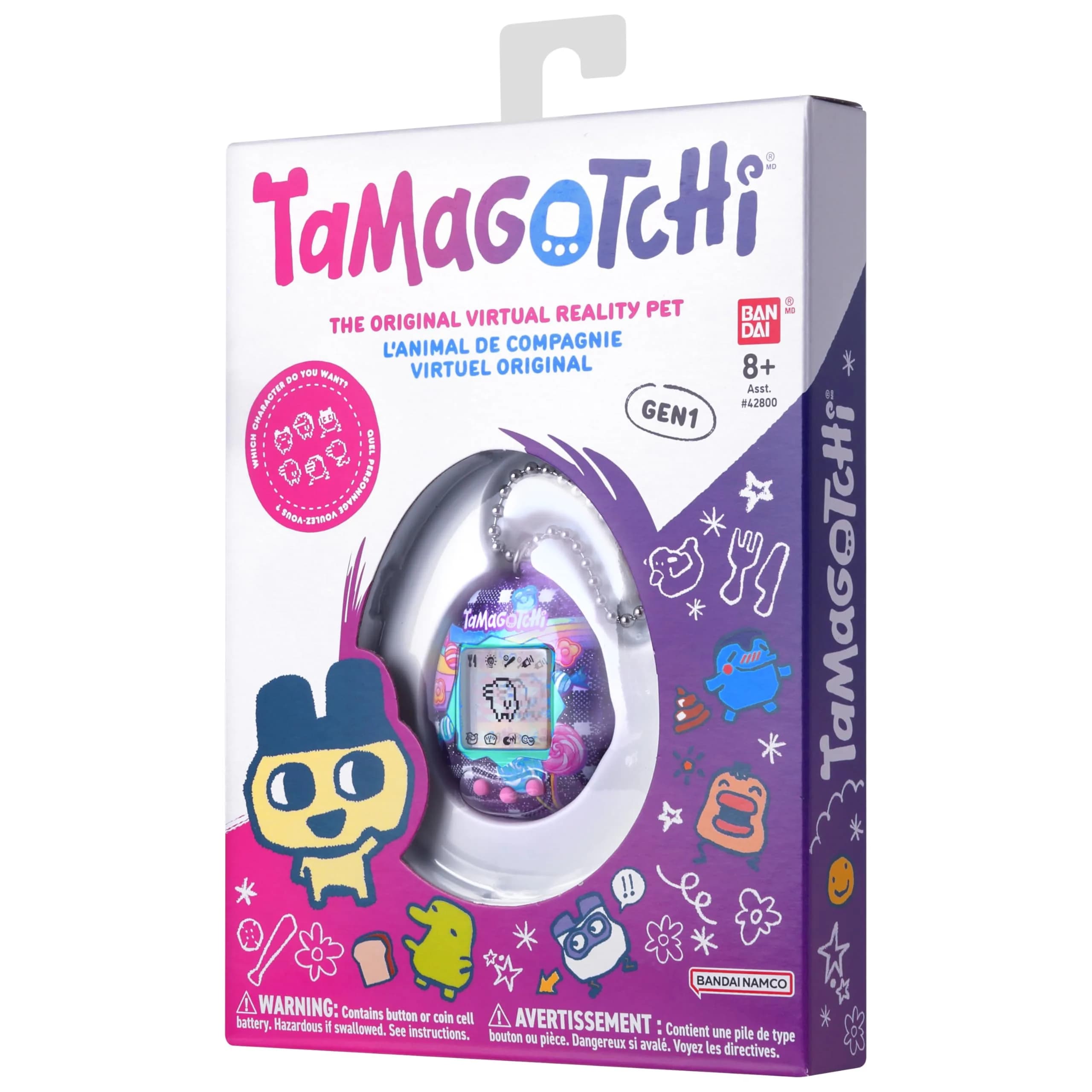 Tamagotchi Original Tama Candy Electronic Pet | Ages 8+ with CR2032 Battery Included - view 6
