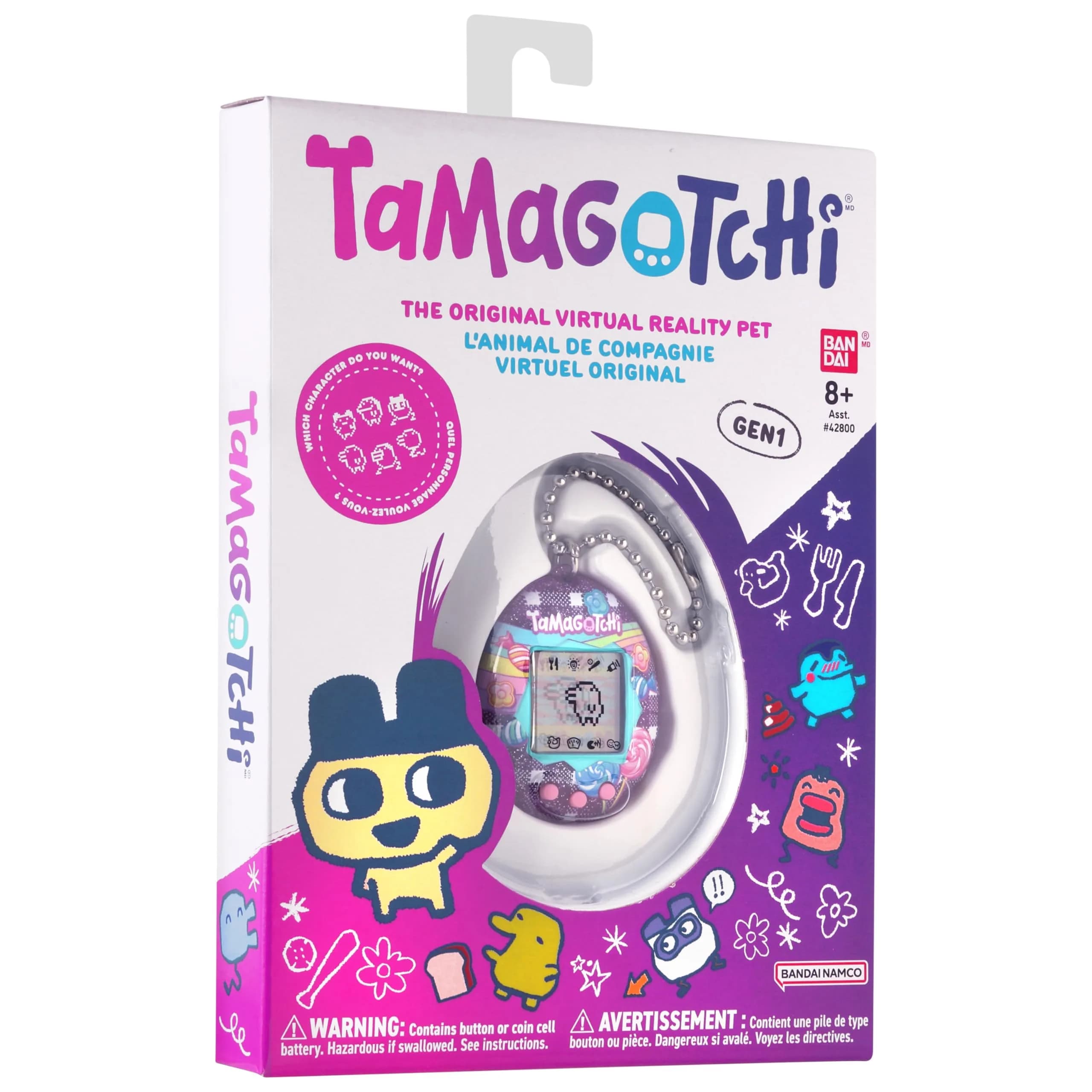 Tamagotchi Original Tama Candy Electronic Pet | Ages 8+ with CR2032 Battery Included - view 7