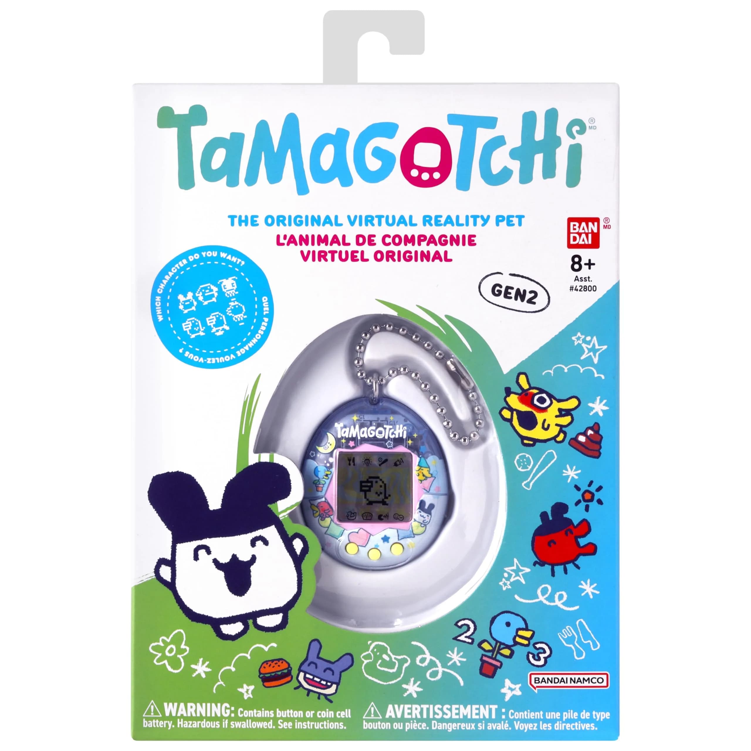 Tamagotchi Original Electronic Pet - Tama Pajama Shell | Nostalgic Digital Toy for Kids 8+ - view 4