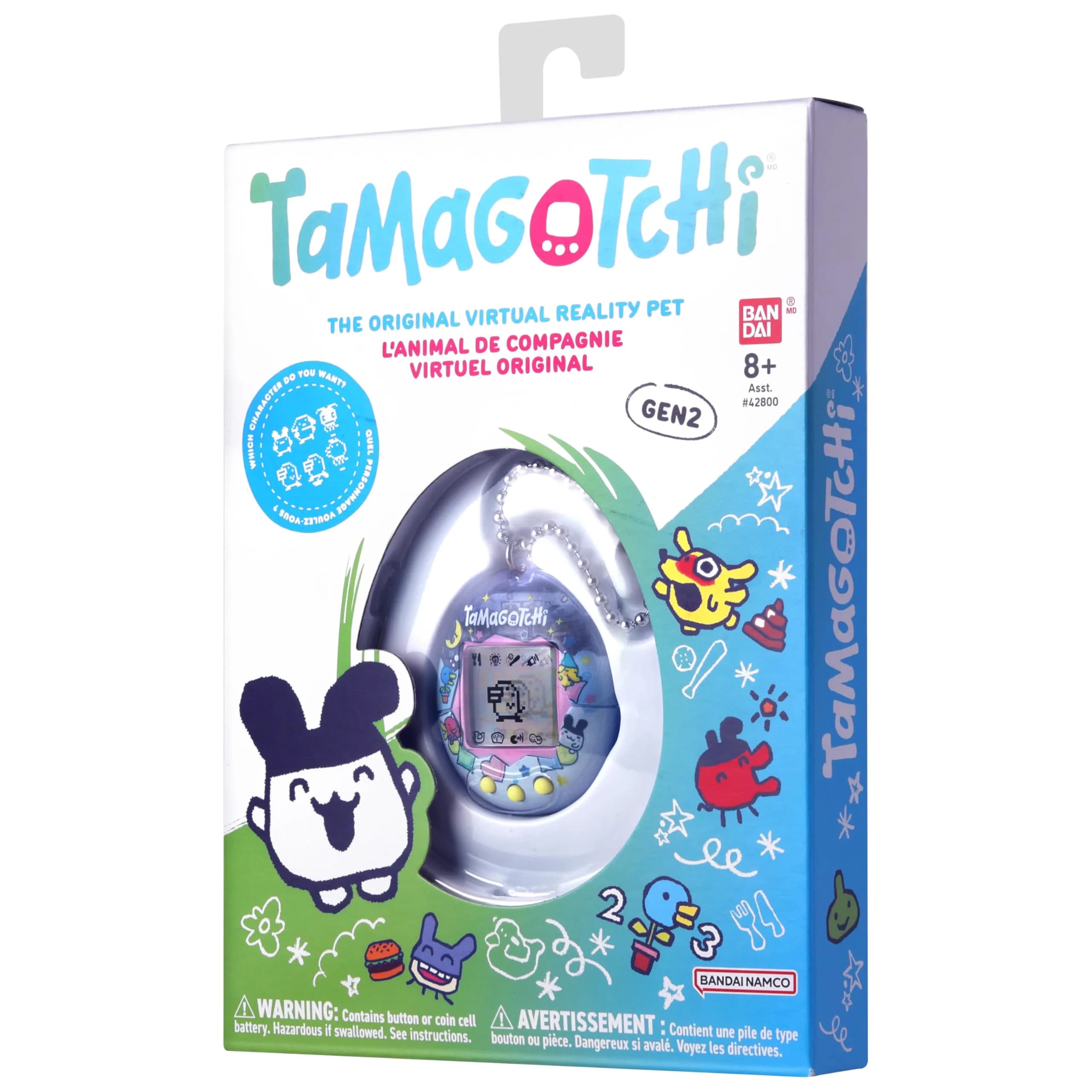 Tamagotchi Original Electronic Pet - Tama Pajama Shell | Nostalgic Digital Toy for Kids 8+ - view 6