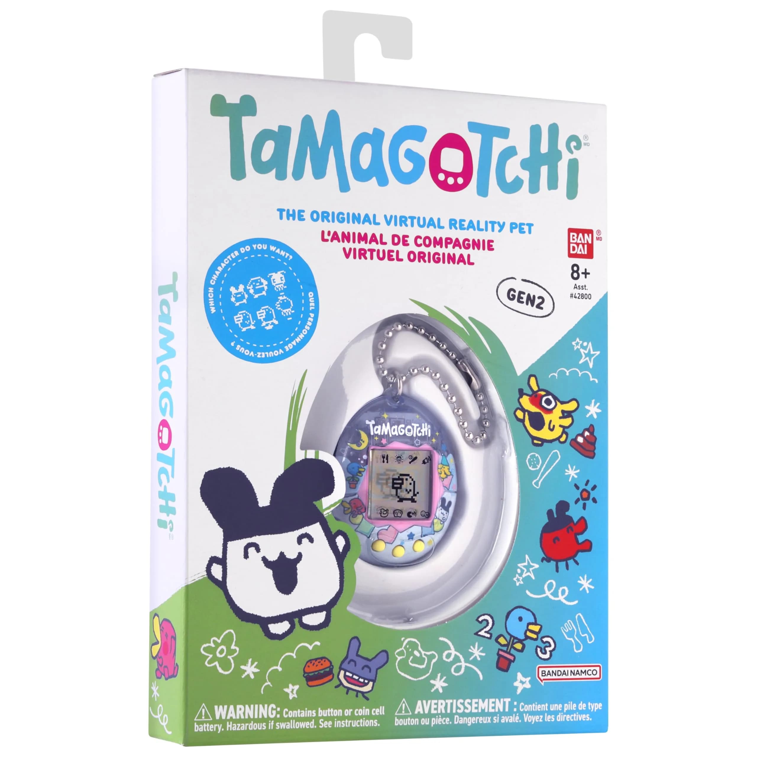 Tamagotchi Original Electronic Pet - Tama Pajama Shell | Nostalgic Digital Toy for Kids 8+ - view 7