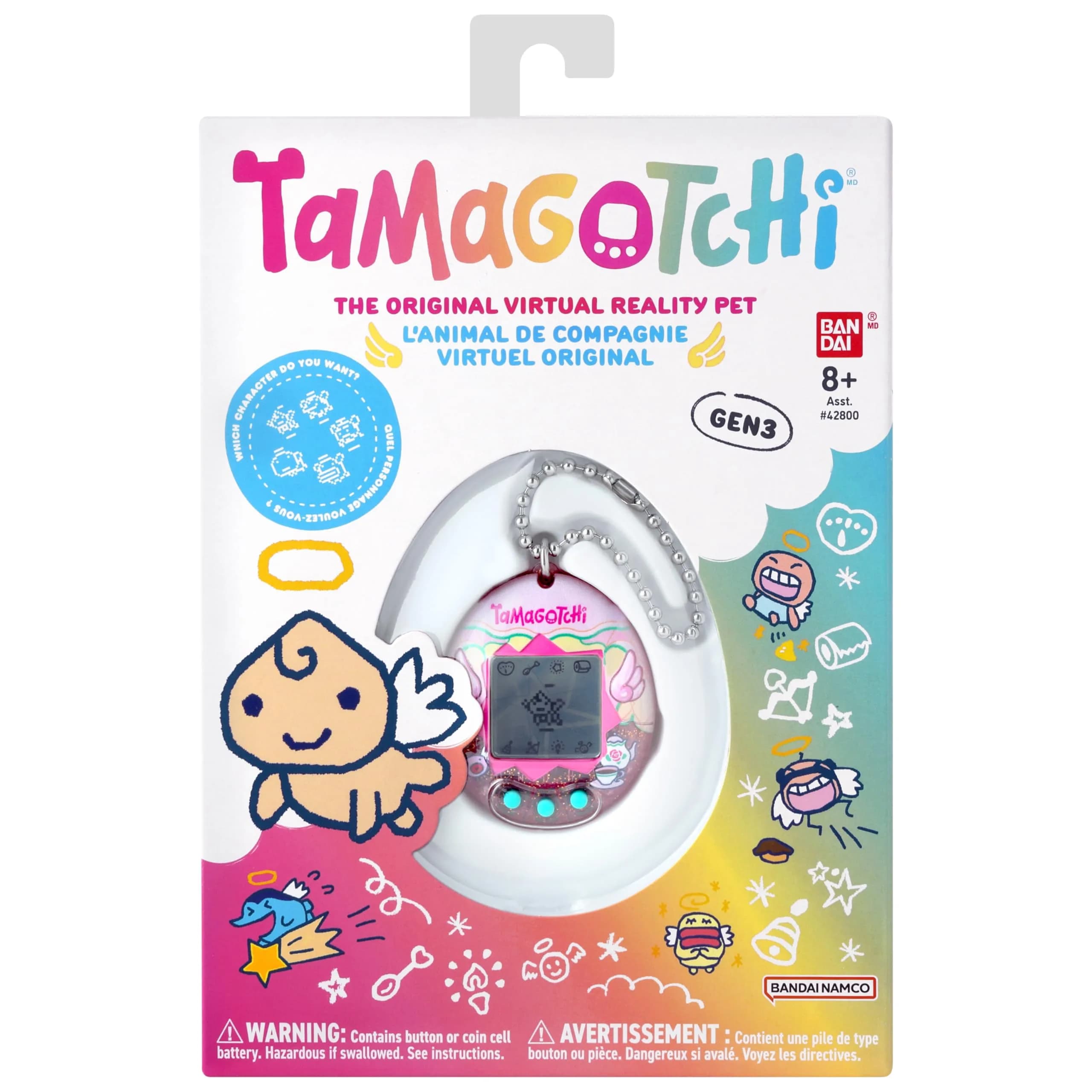 Tamagotchi Original Angel Tea Time Electronic Pet | Nostalgic Fun for Kids 8+ - view 4