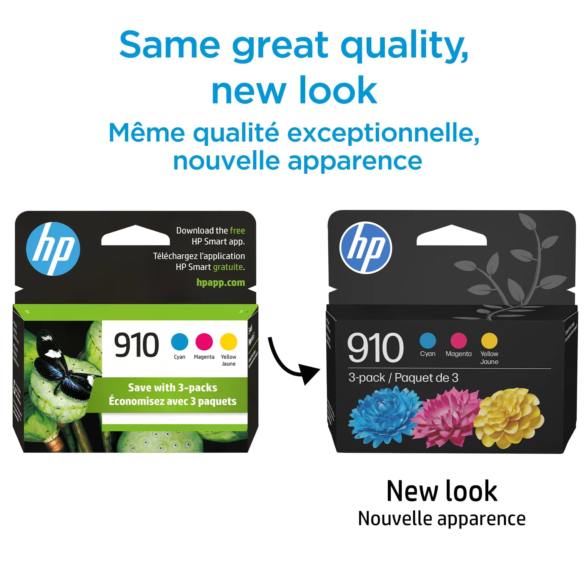 HP 910 Cyan, Magenta, Yellow Ink Cartridges (3-Pack, 24 Cartridges Total) | Fade-Resistant Documents - view 4
