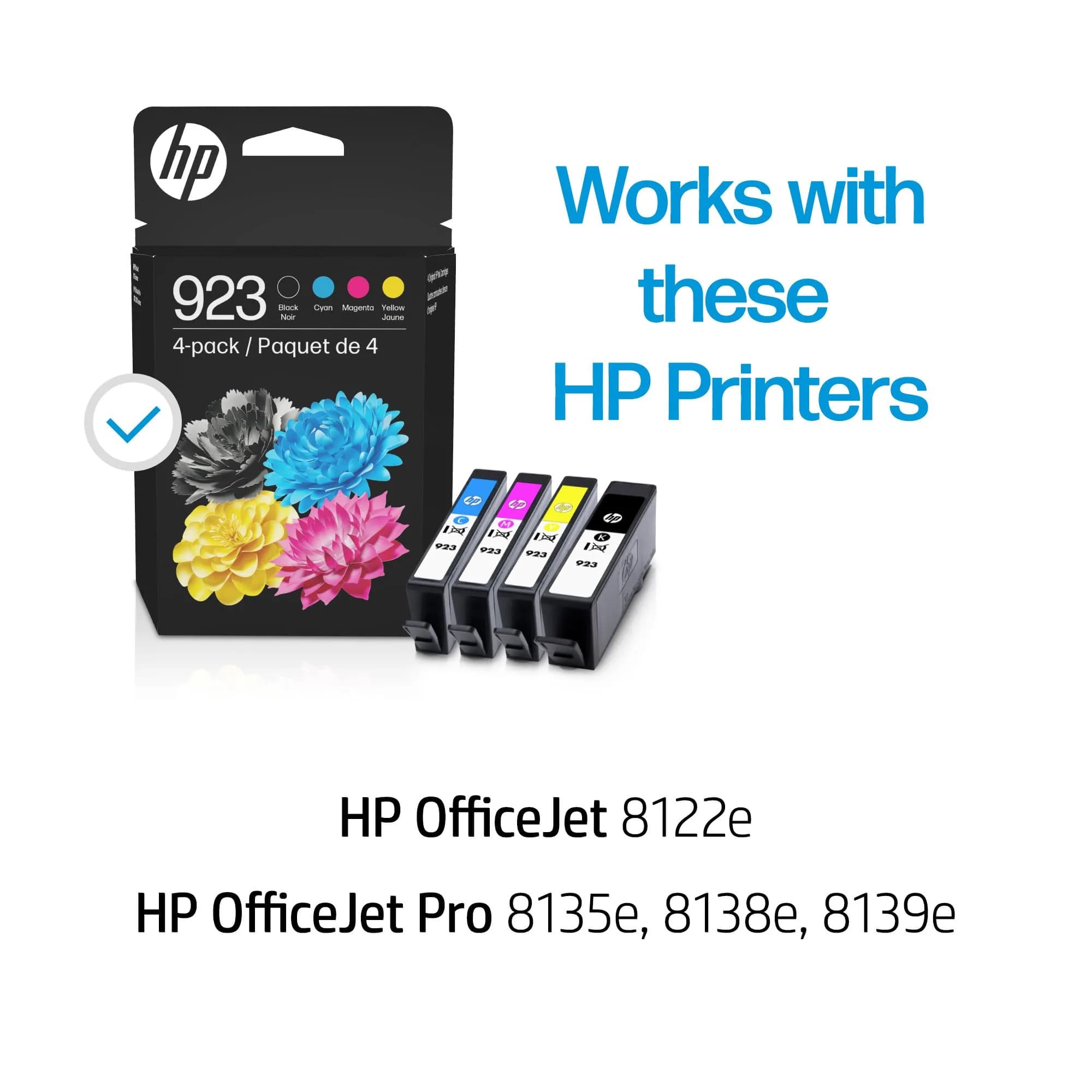 HP 923 Black, Cyan, Magenta, Yellow Ink Cartridges (24-Pack) | Fade-Resistant Documents & Brilliant Images - view 2