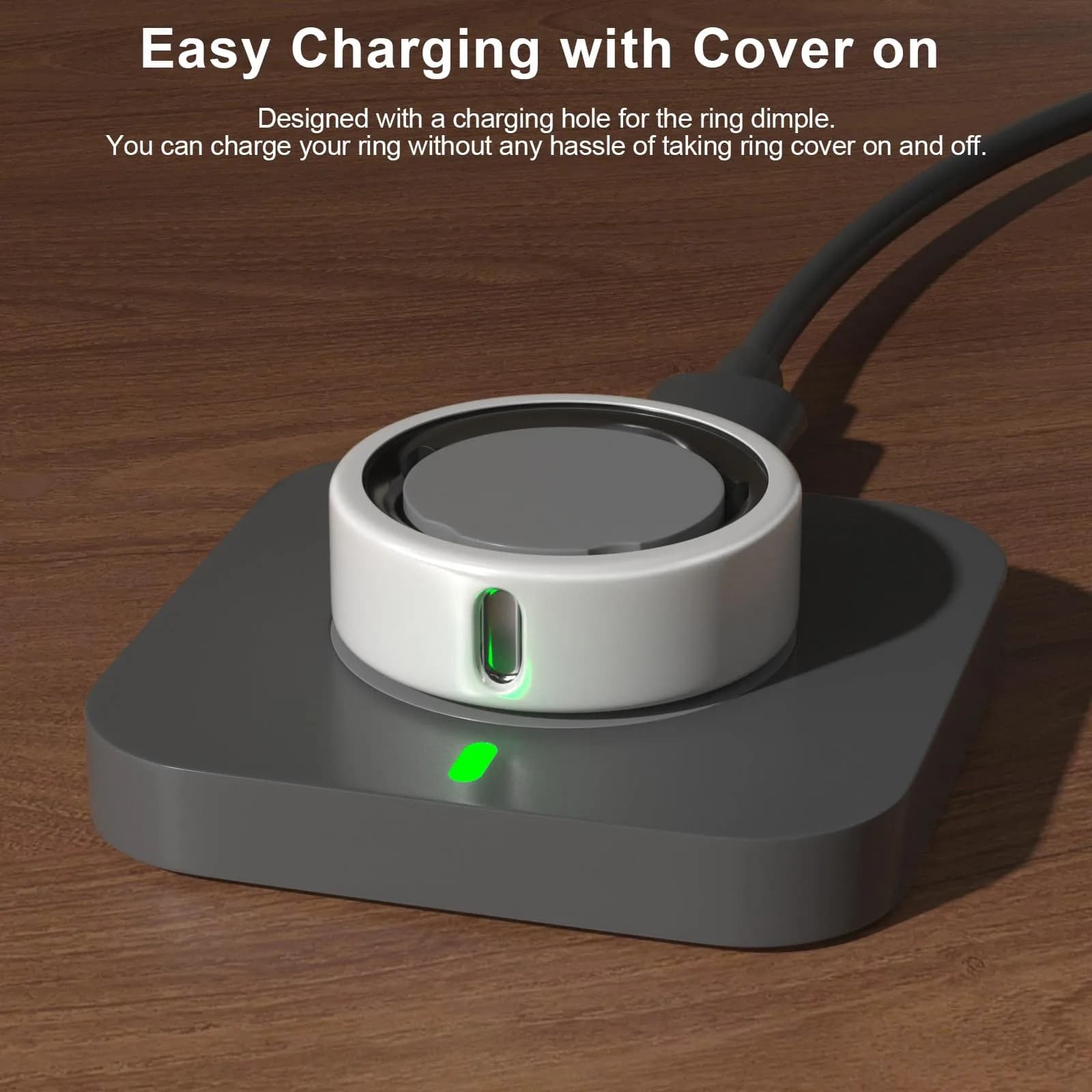 ZOOROO Oura Ring Cover 3-Pack Size 13 White | TPU Protector for Oura Ring Gen 3/4 - view 3