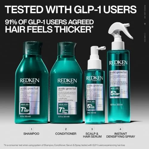 Redken Acidic Grow Full Scalp & Hair Serum – For Thicker-Looking Hair, 3.38 Fl Oz | Supports denser, thicker hair with 5% Strength Complex thumbnail 5