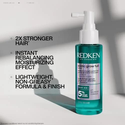 Redken Acidic Grow Full Scalp & Hair Serum – For Thicker-Looking Hair, 3.38 Fl Oz | Supports denser, thicker hair with 5% Strength Complex thumbnail 6