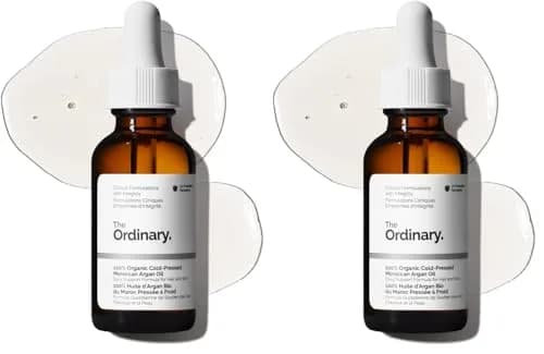 The Ordinary 100% Organic Cold-Pressed Moroccan Argan Oil 2x30ml (2 Fl Oz) | Nourishing Skin & Hair Treatment thumbnail 1
