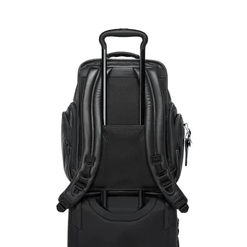 TUMI Brief Pack Black 1 | Unisex Laptop Backpack with Water-Resistant Leather, Fits 15" Laptop, Well-Organized, 1 Size thumbnail 4