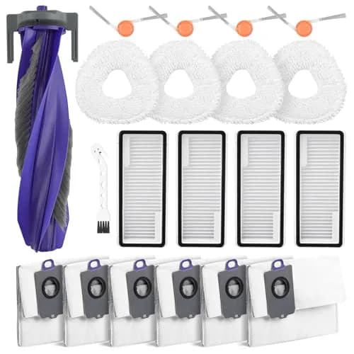 BTRSOLUS Robot Vacuum Accessories Kit for NARWAL Freo X10 Pro | 20 Pcs: 1 Main Brush, 6 Dust Bags, 4 Hepa Filters, 4 Mop Pads, 4 Side Brushes, 1 Clean Tool thumbnail 1