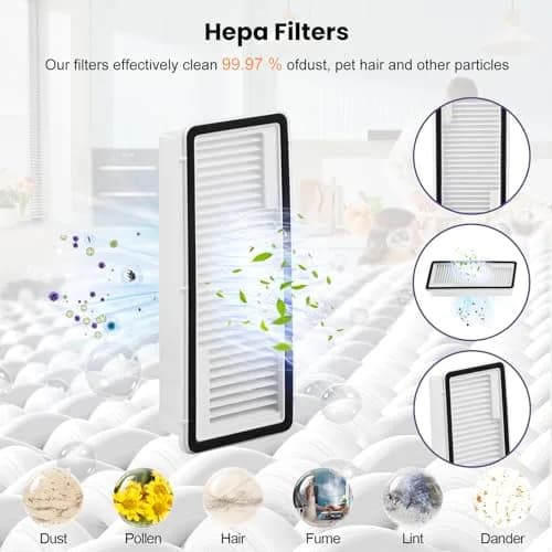 BTRSOLUS Robot Vacuum Accessories Kit for NARWAL Freo X10 Pro | 20 Pcs: 1 Main Brush, 6 Dust Bags, 4 Hepa Filters, 4 Mop Pads, 4 Side Brushes, 1 Clean Tool thumbnail 7