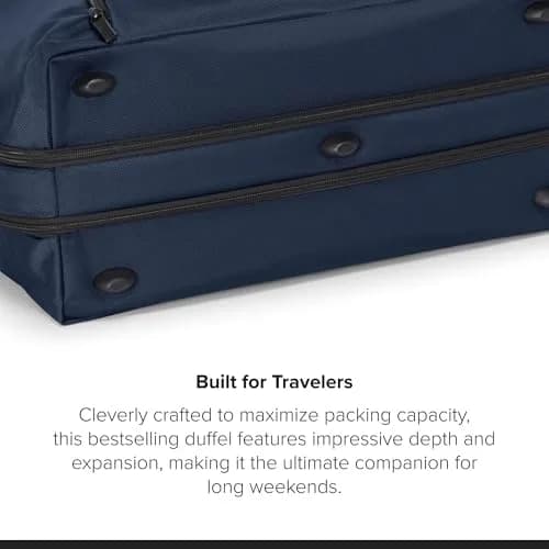TUMI Unisex Double Expansion Duffel Navy | 31.3L Nylon Travel Bag for Long Weekends thumbnail 5