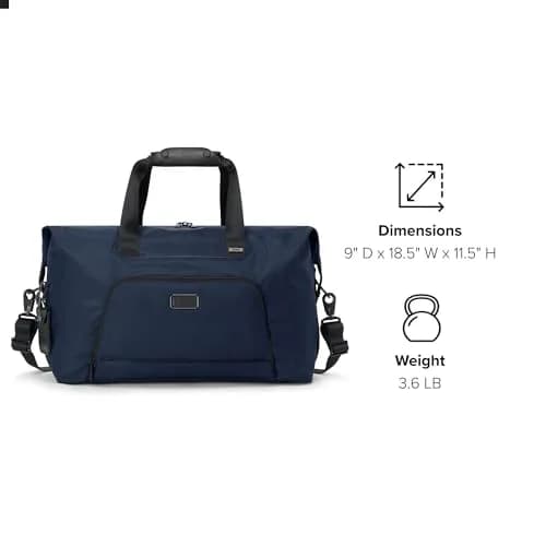 TUMI Unisex Double Expansion Duffel Navy | 31.3L Nylon Travel Bag for Long Weekends thumbnail 7