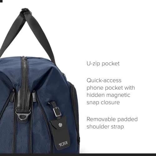 TUMI Unisex Double Expansion Duffel Navy | 31.3L Nylon Travel Bag for Long Weekends thumbnail 4