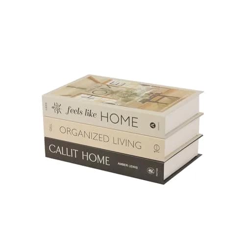 YOYMJBY Faux Decorative Books Set 3 pcs (26.7cm x 17cm x 4.2cm) | Aesthetic Home Decor for Coffee Tables & Shelves thumbnail 1