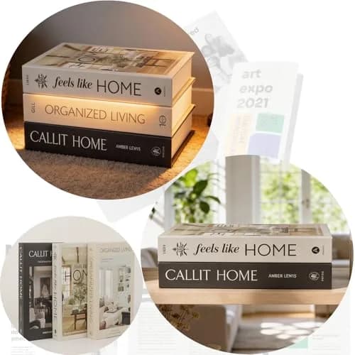 YOYMJBY Faux Decorative Books Set 3 pcs (26.7cm x 17cm x 4.2cm) | Aesthetic Home Decor for Coffee Tables & Shelves thumbnail 7