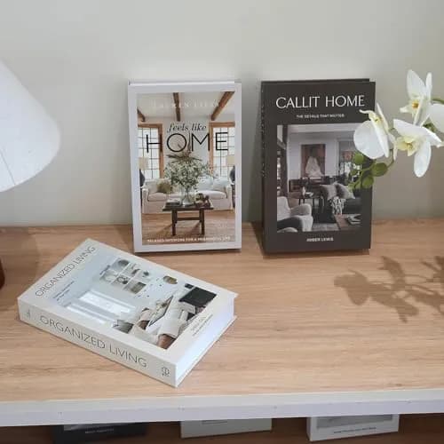 YOYMJBY Faux Decorative Books Set 3 pcs (26.7cm x 17cm x 4.2cm) | Aesthetic Home Decor for Coffee Tables & Shelves thumbnail 9