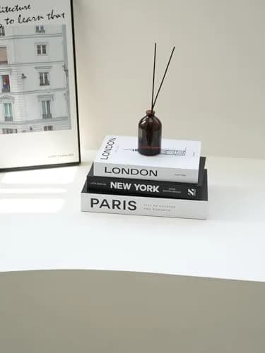 YOYMJBY Faux Decorative Books for Home Decor Set of 3 | Aesthetic Coffee Table Books for Shelf Accessories (3-Mix-Paris Newyork London) thumbnail 6
