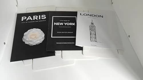 YOYMJBY Faux Decorative Books for Home Decor Set of 3 | Aesthetic Coffee Table Books for Shelf Accessories (3-Mix-Paris Newyork London) thumbnail 8