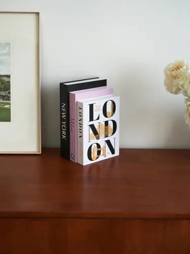 YOYMJBY Faux Decorative Books Set of 3 (26.7cm x 17cm x 4.2cm) | Aesthetic Home Decor Accents thumbnail 4