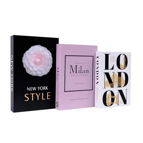YOYMJBY Faux Decorative Books Set of 3 (26.7cm x 17cm x 4.2cm) | Aesthetic Home Decor Accents thumbnail 1