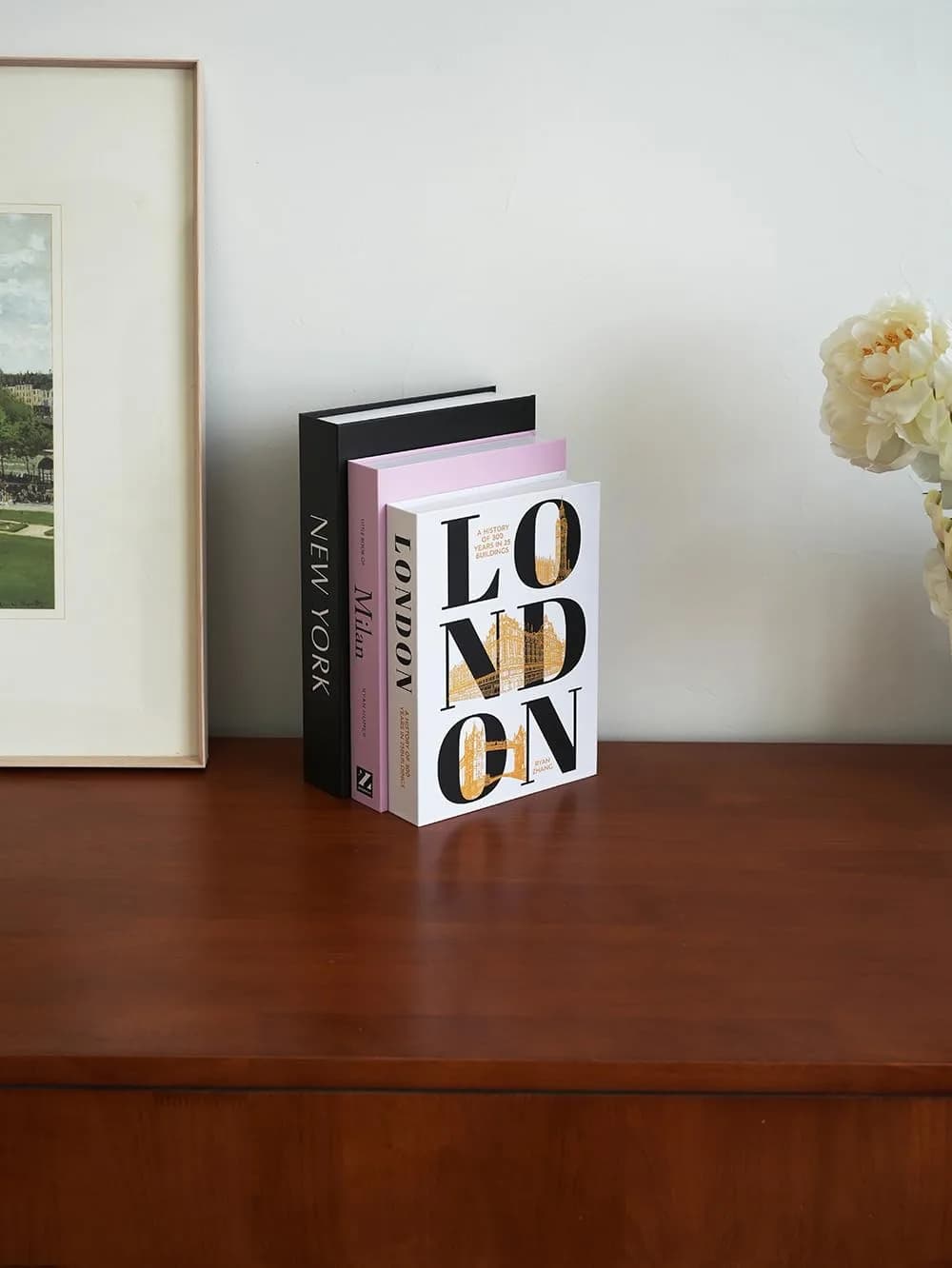 YOYMJBY Faux Decorative Books Set of 3 (26.7cm x 17cm x 4.2cm) | Aesthetic Home Decor Accents - view 4