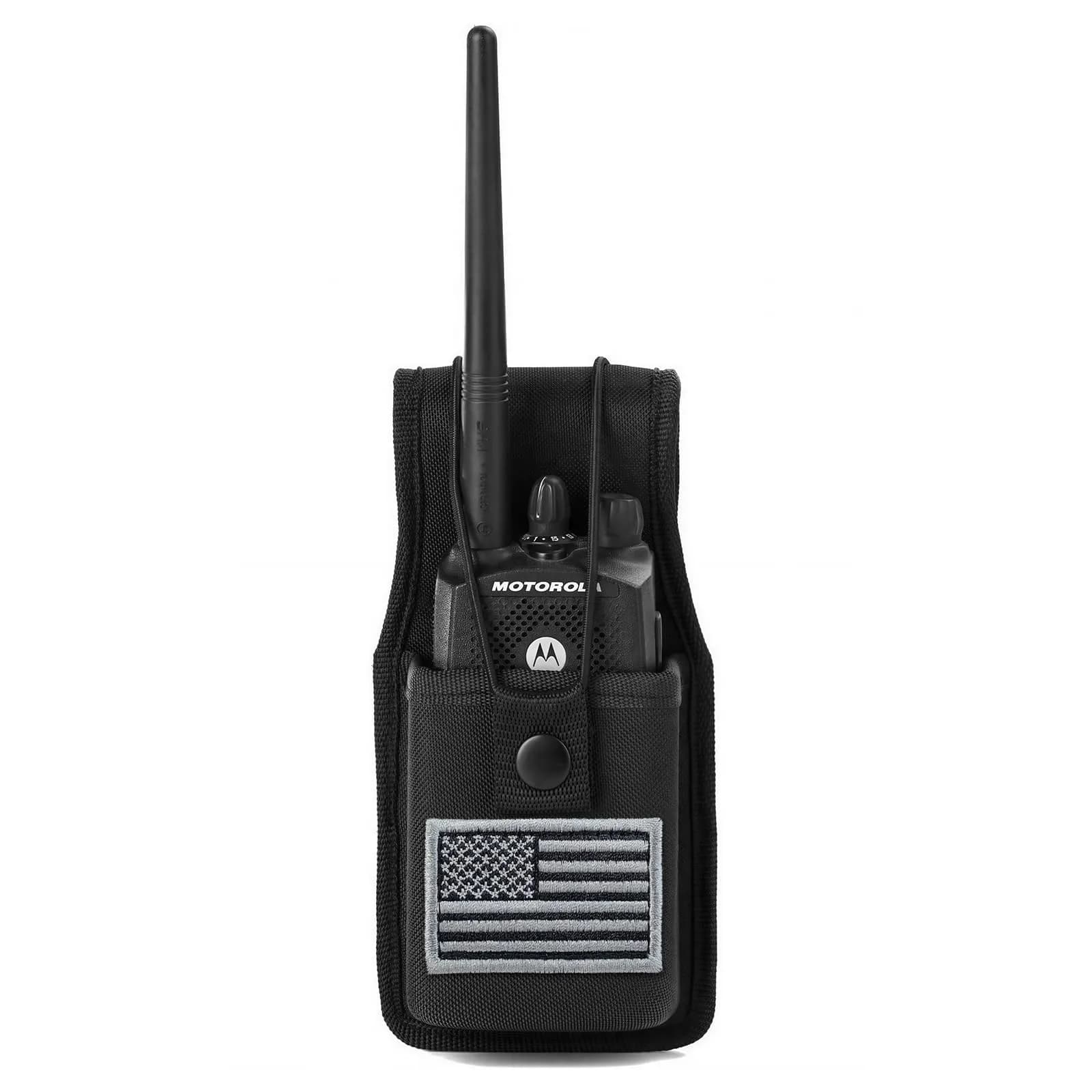 LUITON Universal Radio Case 22.6cm (7.1in) | Durable Nylon Holster with Belt Loop for Two-Way Radios - main product image