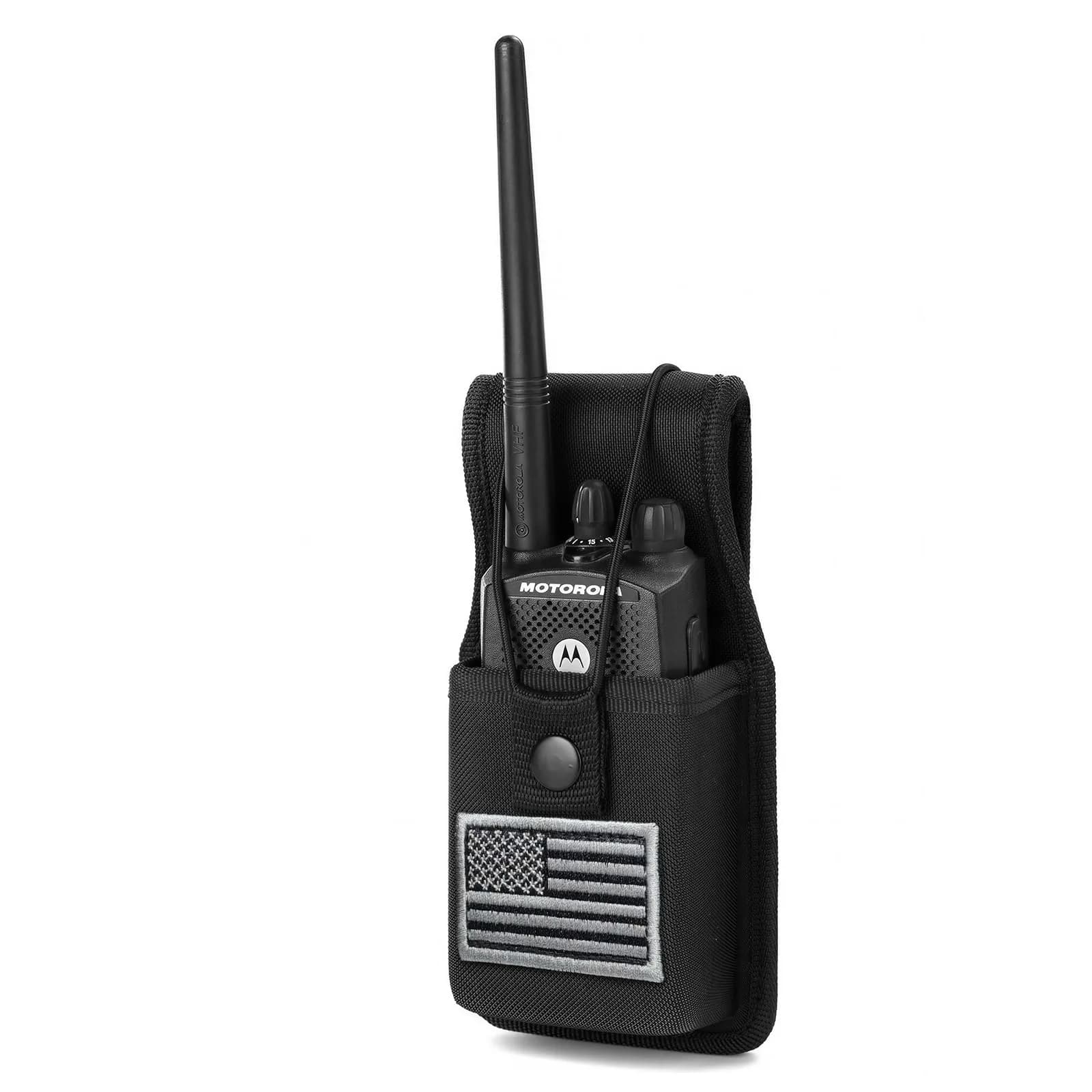 LUITON Universal Radio Case 22.6cm (7.1in) | Durable Nylon Holster with Belt Loop for Two-Way Radios - view 2