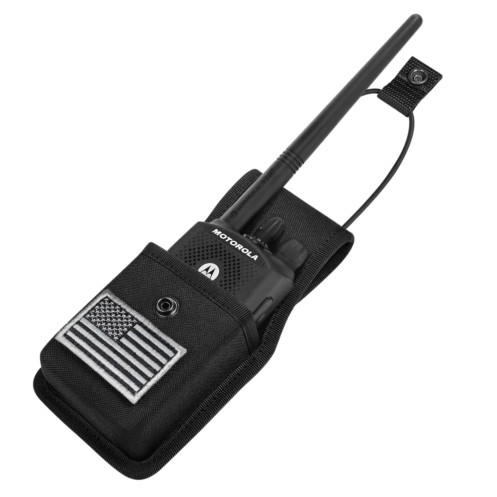 LUITON Universal Radio Case 22.6cm (7.1in) | Durable Nylon Holster with Belt Loop for Two-Way Radios - view 3