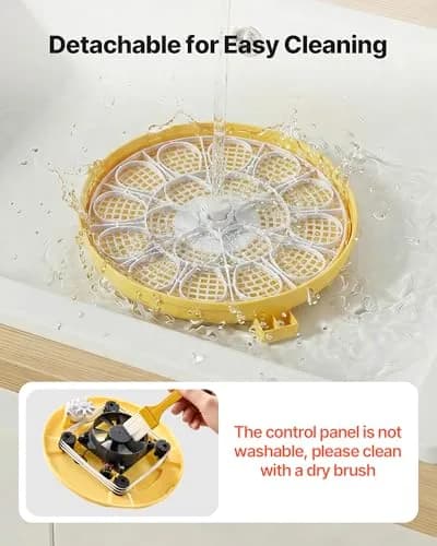 VEVOR 18-Egg Incubator Automatic Poultry Egg Turner with LED Candler | 360° Air Circulation & Humidity Control thumbnail 8