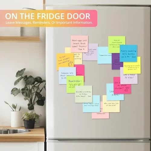Taja 72-Pad Sticky Notes 3x3 Inches Bright Colors | 3600 Notes Total thumbnail 7