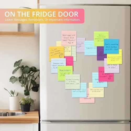 Taja Lined Sticky Notes 36 Pads, 7.62 cm (3 x 3 Inches), 50 Sheets/Pad | Bright Color for Office & Study thumbnail 7