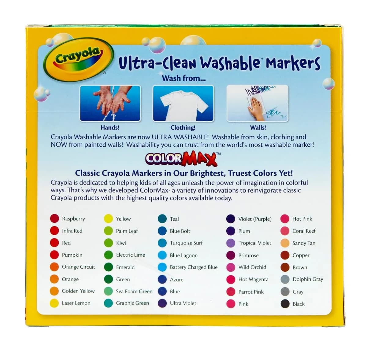 Crayola Ultra Clean Washable Markers (40 Count, 2mm Broad Line) | Non-Toxic, Assorted Colors for Kids - view 5
