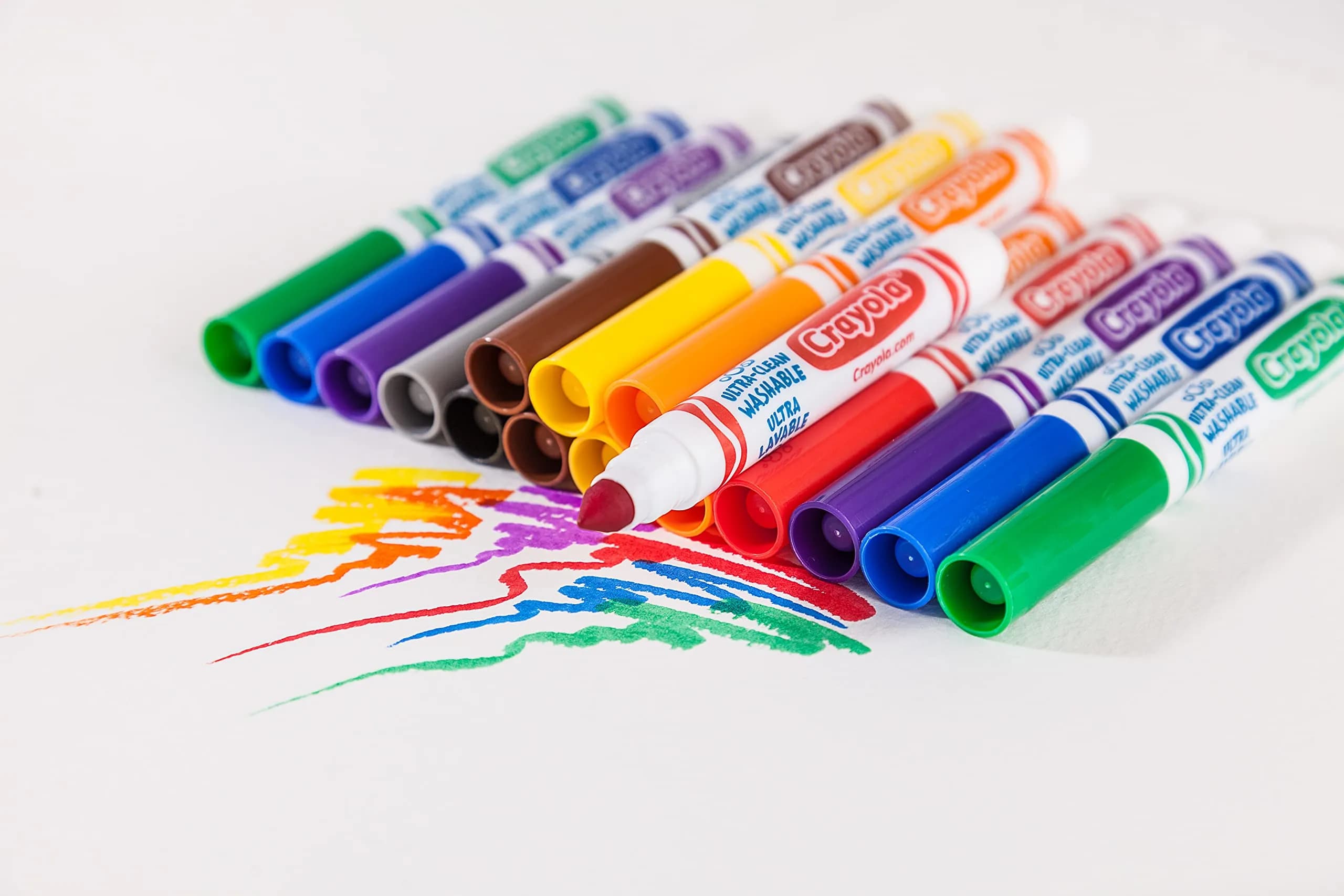 Crayola Ultra Clean Washable Markers (40 Count, 2mm Broad Line) | Non-Toxic, Assorted Colors for Kids - view 4