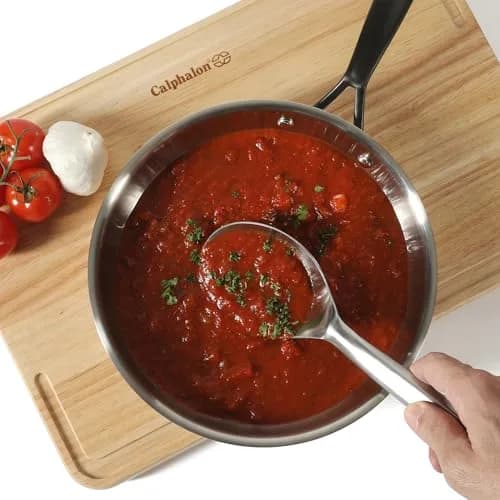 Calphalon Prime Stainless Steel Cooking Spoon | Stirring & Serving Utensil with Weighted Handle thumbnail 8