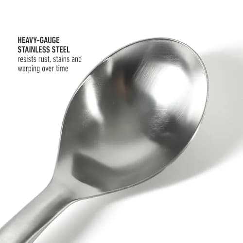 Calphalon Prime Stainless Steel Cooking Spoon | Stirring & Serving Utensil with Weighted Handle thumbnail 3