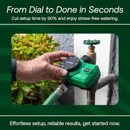 Rain Bird Simple-Set Hose End Timer 1ZEHTMRS 1-Minute to 2-Hour Run Time | Battery Operated, 3/4" Brass Inlet thumbnail 4