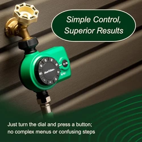 Rain Bird Simple-Set Hose End Timer 1ZEHTMRS 1-Minute to 2-Hour Run Time | Battery Operated, 3/4" Brass Inlet thumbnail 5