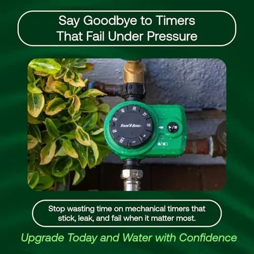Rain Bird Simple-Set Hose End Timer 1ZEHTMRS 1-Minute to 2-Hour Run Time | Battery Operated, 3/4" Brass Inlet thumbnail 2