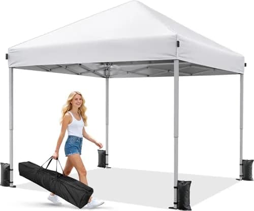Driftalia 10x10 Pop Up Canopy Tent One-Push Center Lock, Portable Shelter thumbnail 1