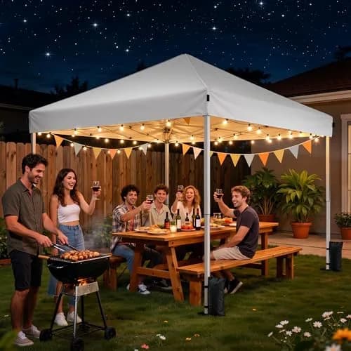 Driftalia 10x10 Pop Up Canopy Tent One-Push Center Lock, Portable Shelter thumbnail 6