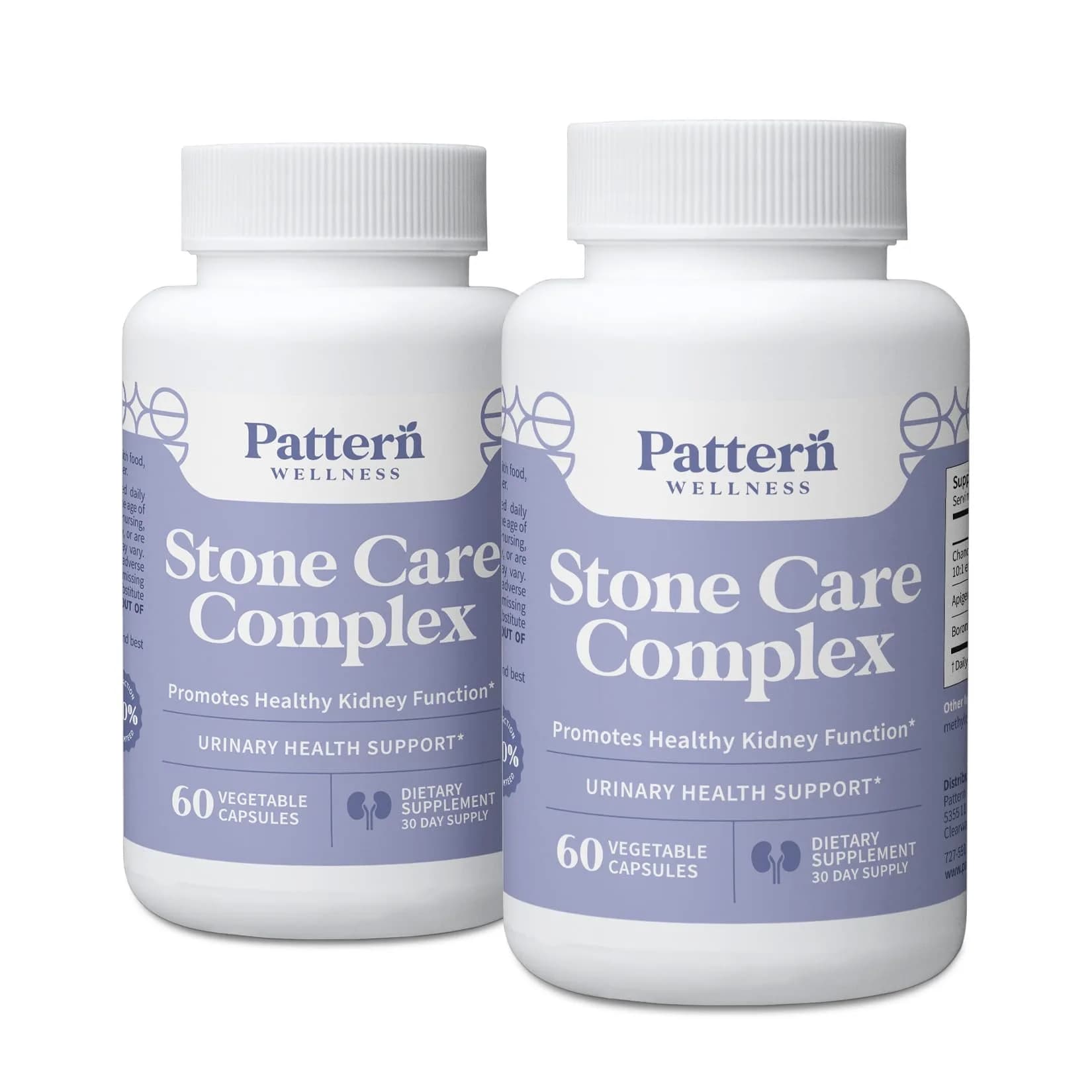 Pattern Wellness Stone Care Complex Supplement – 120 Capsules | Supports Kidney & Urinary Health — Capsule