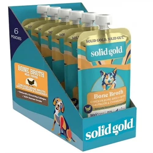 Solid Gold Chicken Bone Broth for Dogs | Gut Health & Hydration Support (80-120 chars) thumbnail 1