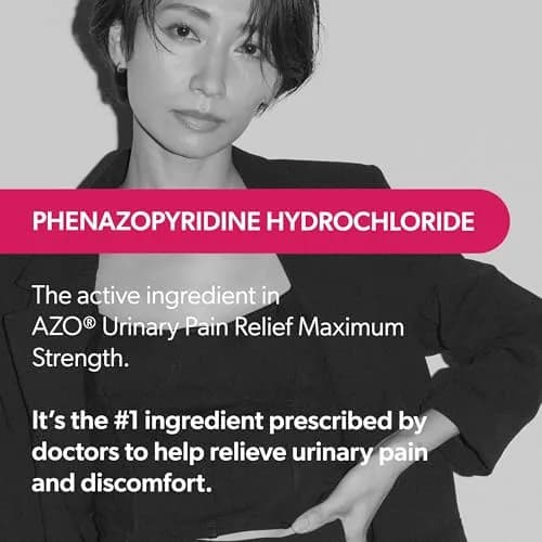 AZO Urinary Pain Relief Maximum Strength Tablets 48 Count | Fast Relief of UTI Pain thumbnail 5