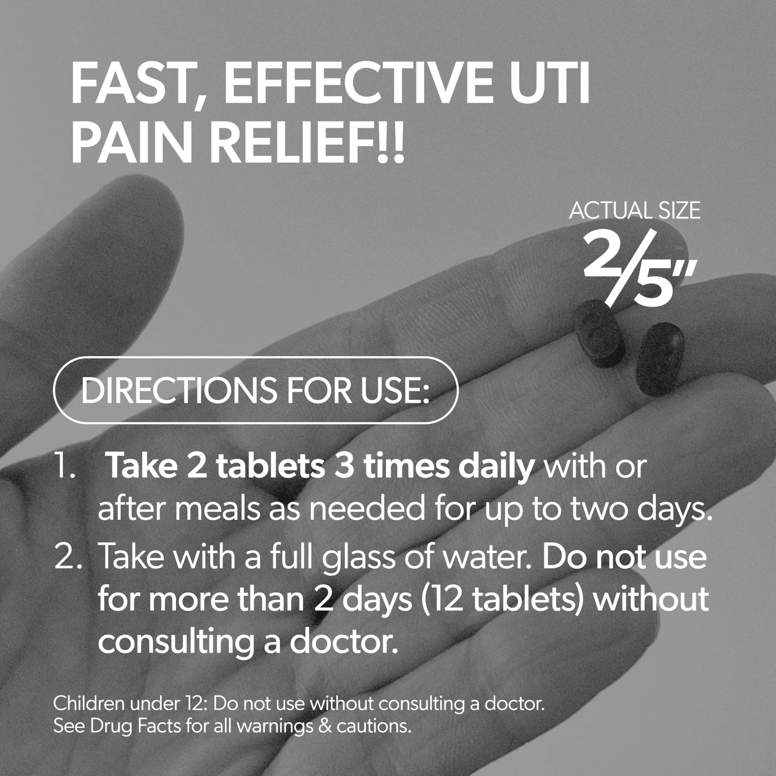 AZO Urinary Pain Relief Maximum Strength Tablets 48 Count | Fast Relief of UTI Pain - view 4