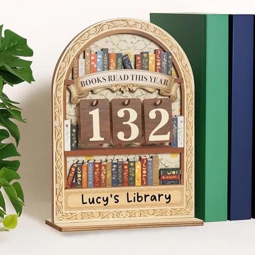 DINIZON Modern Floral Books Read This Year Counter 17.8 cm (7 Inch) | Track Reading Progress thumbnail 5