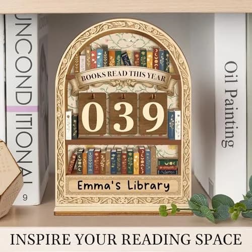 DINIZON Modern Floral Books Read This Year Counter 17.8 cm (7 Inch) | Track Reading Progress thumbnail 8