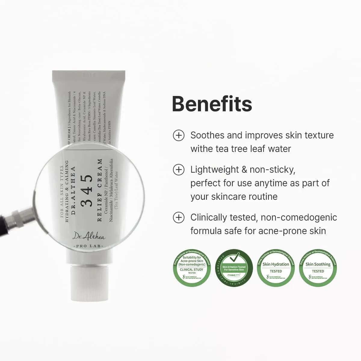 Dr.Althea Vegan Relief Cream 15ml (0.50 Fl Oz) | Soothing Blemish Care - view 3