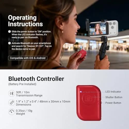 NEEWER M4C 4" Magnetic Selfie Monitor Screen | 4K 120fps Wired Recording for DP Phones thumbnail 6